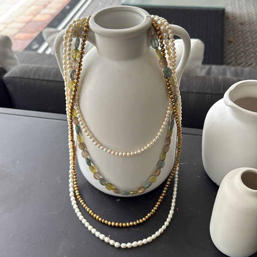Elegant Multi-Layered Beaded Necklace